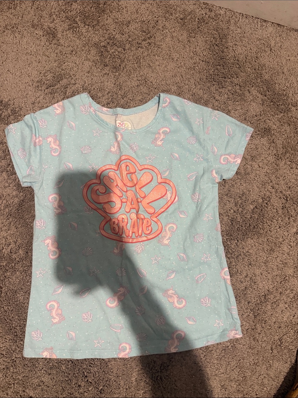 Kids Short-Sleeve Mint Seaside Graphic Tee